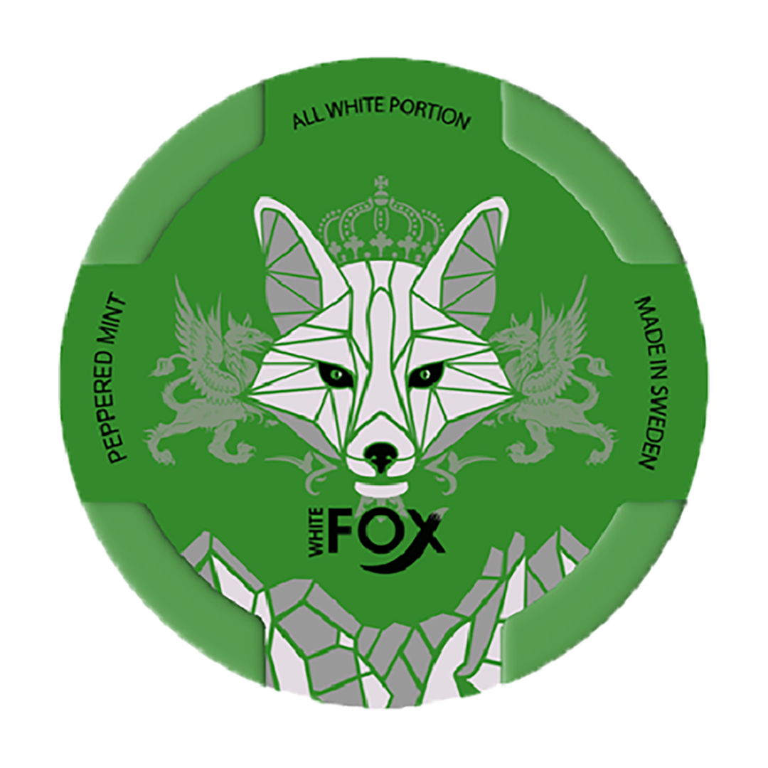 White Fox Snus - Peppered Mint - 12mg/pouch