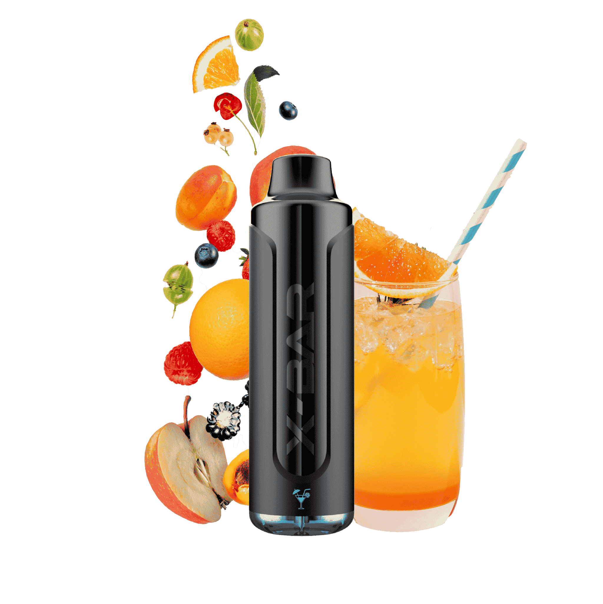 X-BAR MAX 6500 puffs - Tropical Punch - 0% / 5%  Jetable  xvape.ma Maroc.