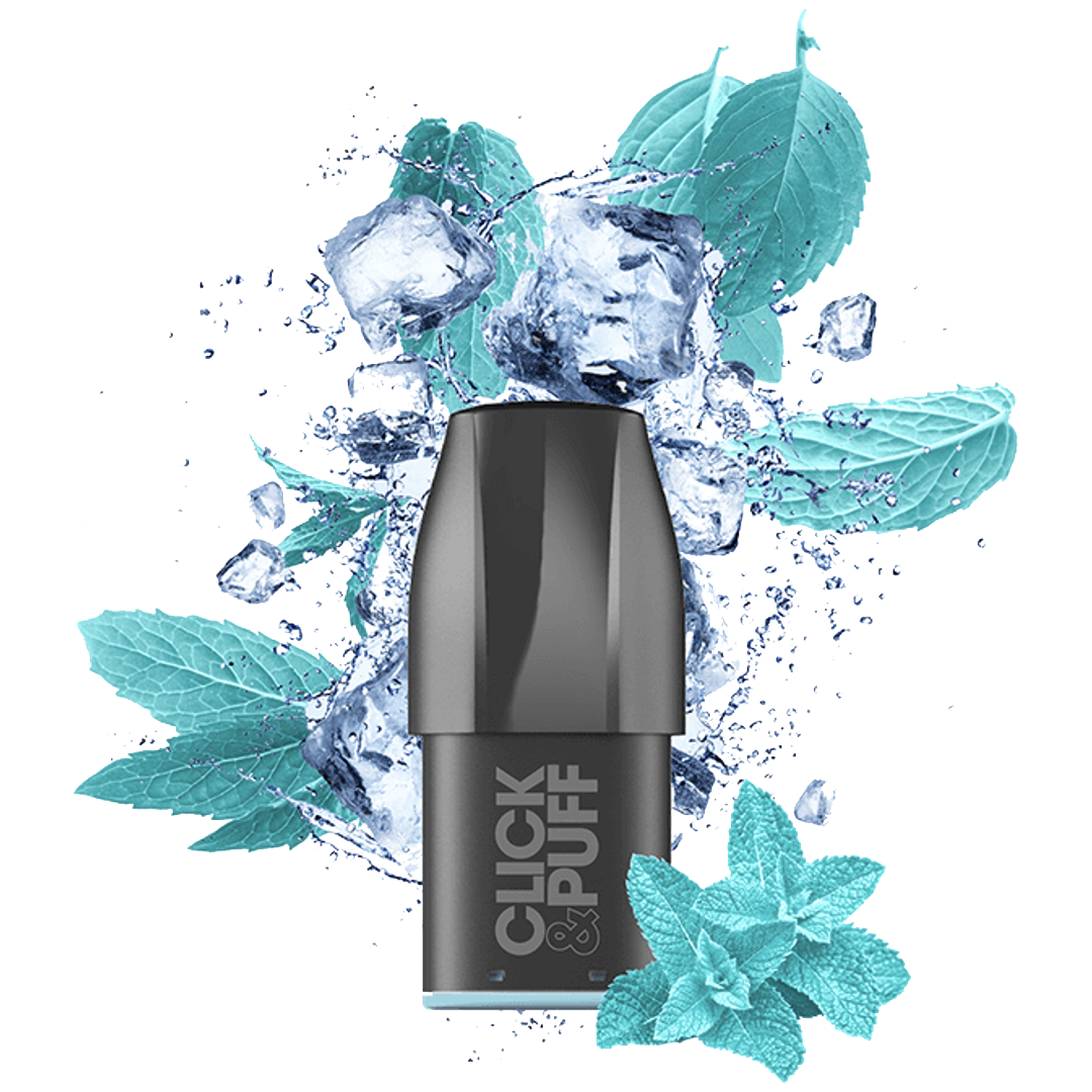 X-Bar Click & Puff Pod - Mint X-Trem  Cartouches Pré-Remplies  xvape.ma Maroc.