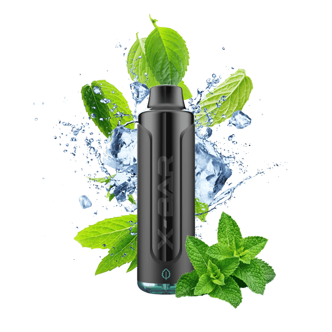 X-BAR MAX 6500 puffs - Cool Mint - 0% / 5%  Jetable  xvape.ma Maroc.