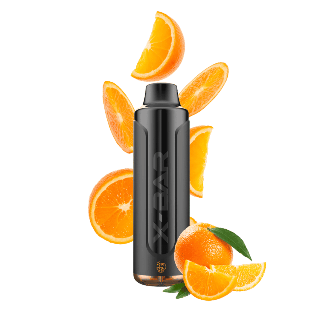X-BAR MAX 6500 puffs - Fizzy Orange - 0% / 5%  Jetable  xvape.ma Maroc.