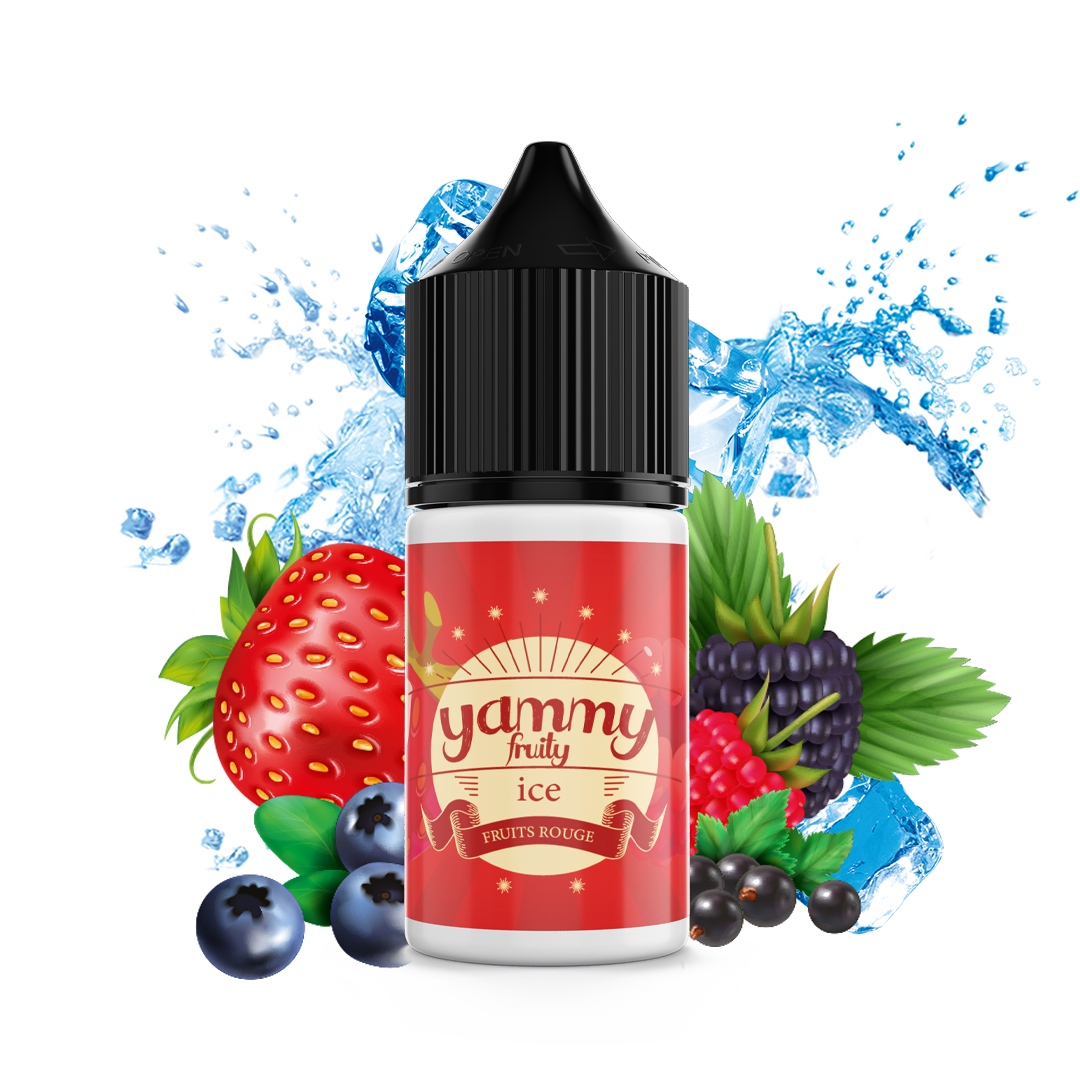 Yammy Fruits Rouges 30ml  E-liquide premium  xvape.ma Maroc.