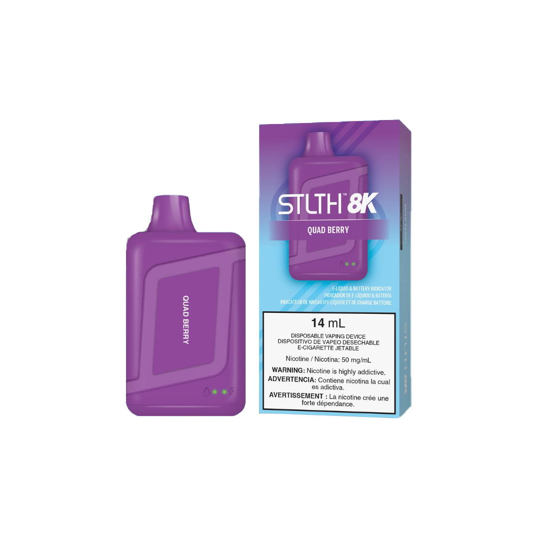 STLTH 8K - Quad Berry - 5% Jetable xvape.ma Maroc.