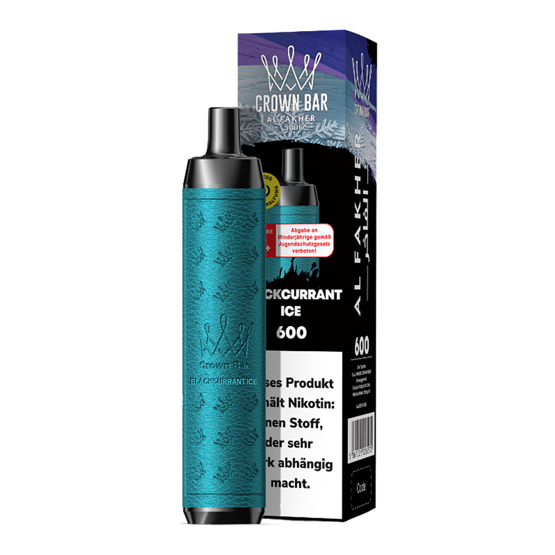 AL Fakher Crown Bar 15000 puffs Pro  - Blackcurrant Ice - 5mg
