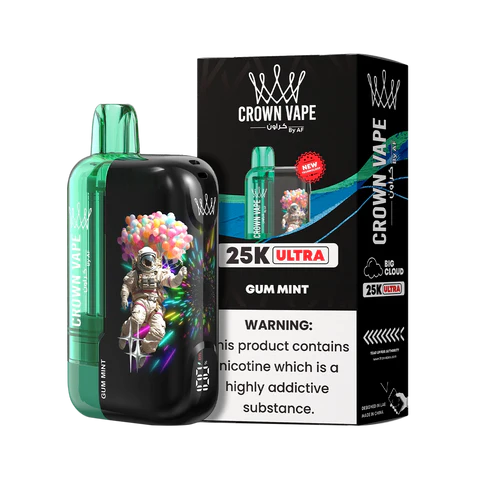 AL Fakher Crown Bar 25K puffs Ultra - Gum Mint - 5mg