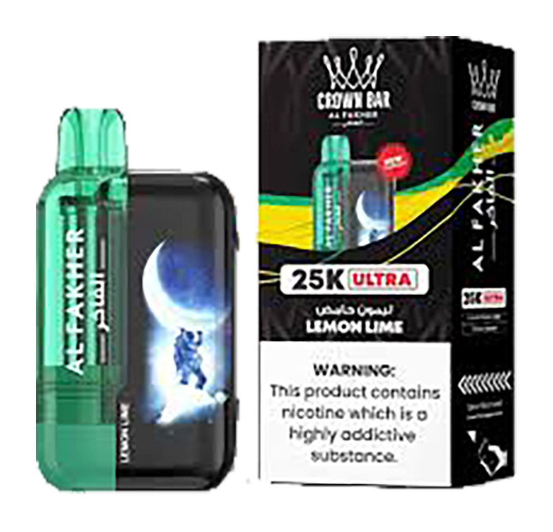 AL Fakher Crown Bar 25K puffs Ultra - Lemon Lime - 5mg