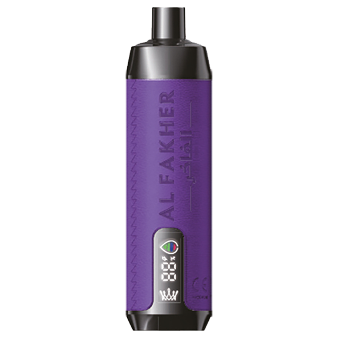 AL Fakher Crown Bar 8000 puffs - Grape mint - 5mg