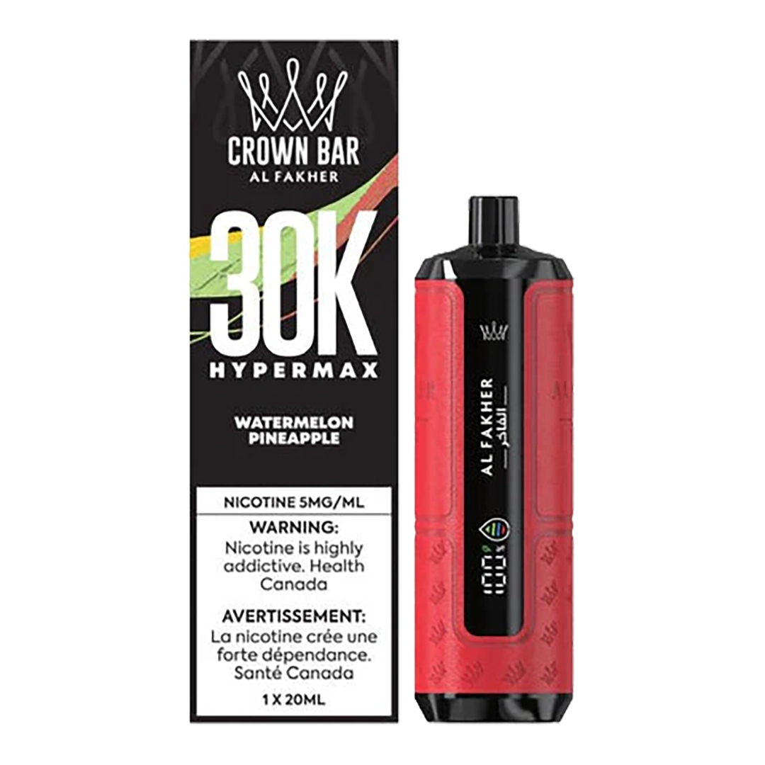 AL Fakher Crown Bar Hyper Max 30K puffs - Watermelon Pineapple - 5mg