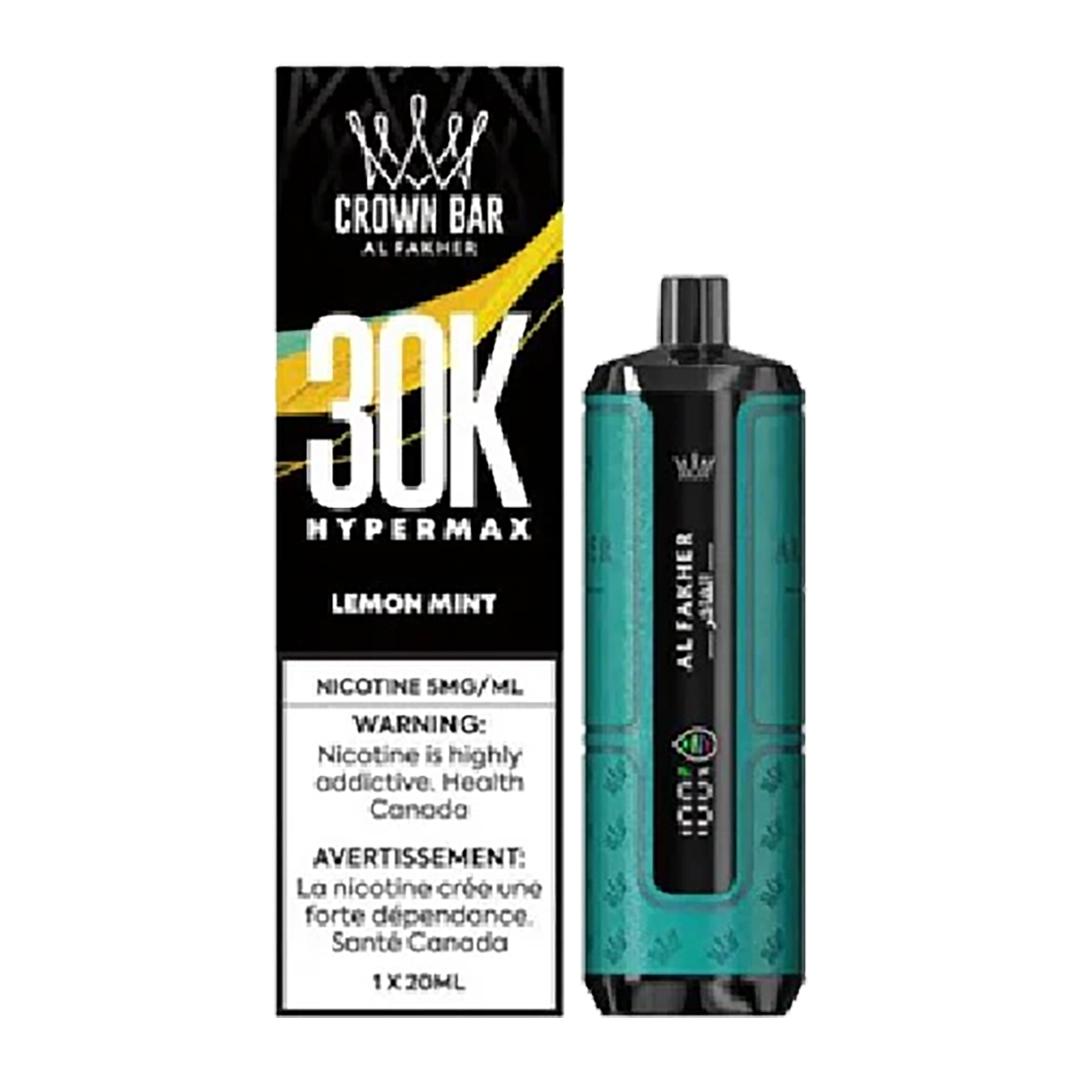 AL Fakher Crown Bar Hyper Max 30K puffs - lemon mint - 5mg