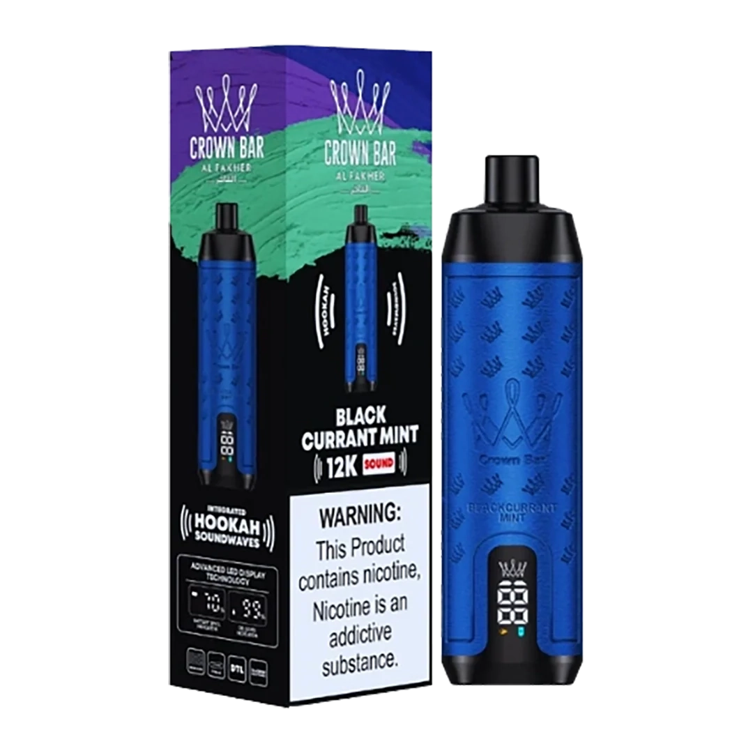 AL Fakher Crown Bar Sound 12000 puffs - Blackurrant Ice - 5mg