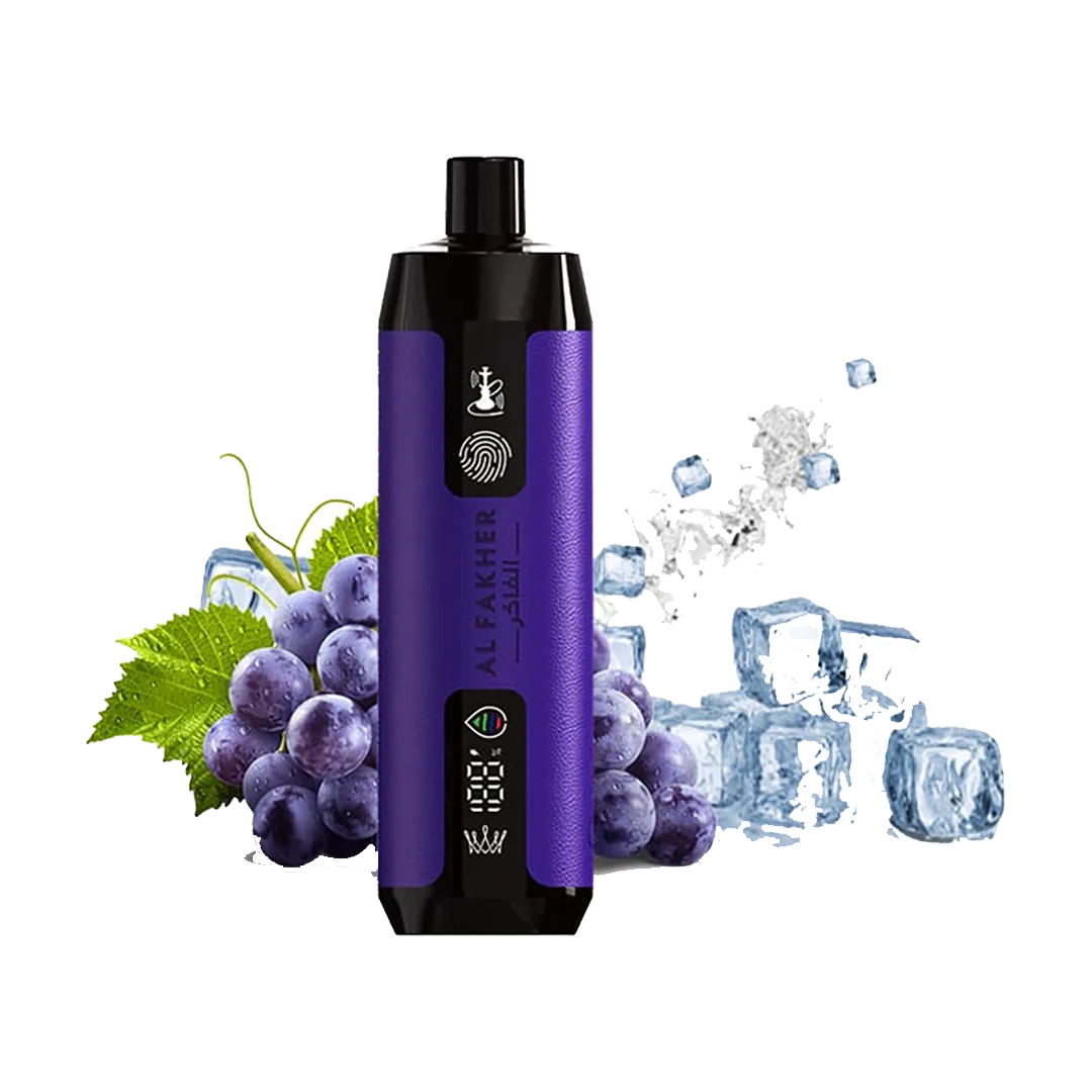 AL Fakher Crown Bar Sound 12000 puffs - Grape Ice - 5mg