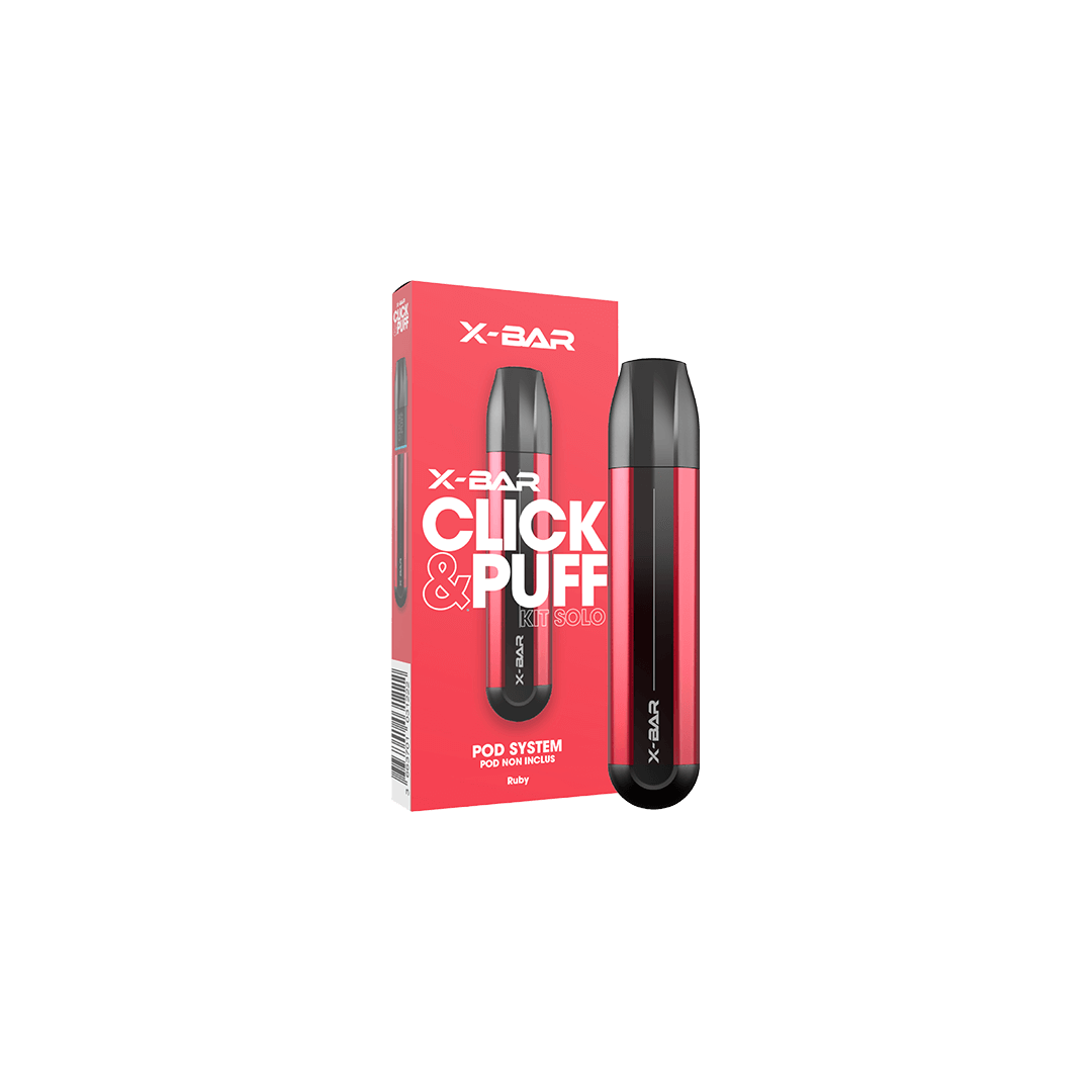 Appareil X-BAR Click and Puff  Starter Kits (Pods Fermés)  xvape.ma Maroc.