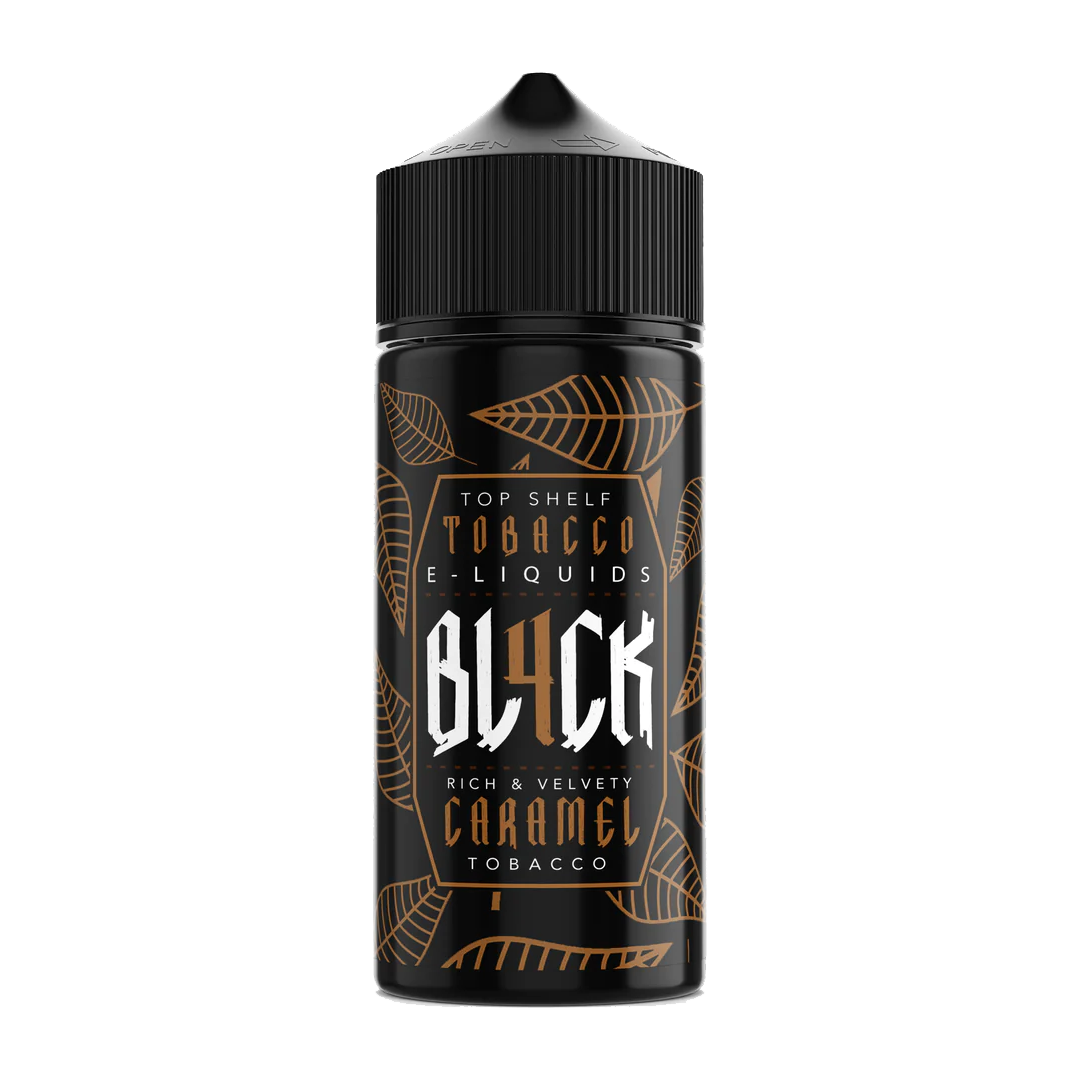BL4CK Caramel Tobacco 120ml  E-liquide premium  xvape.ma Maroc.