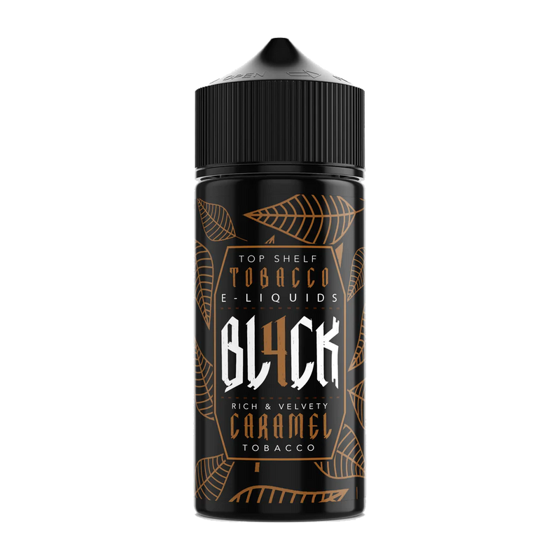 BL4CK Caramel Tobacco 120ml  E-liquide premium  xvape.ma Maroc.
