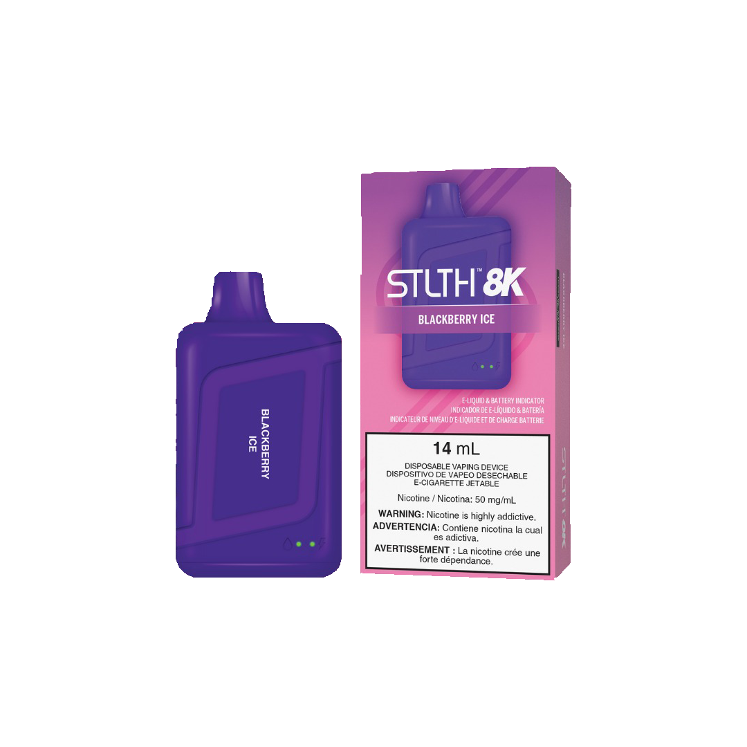 STLTH 8K - Blackberry Ice - 5%  Jetable  xvape.ma Maroc.