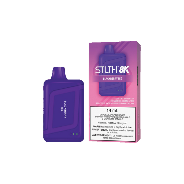 STLTH 8K - Blackberry Ice - 5%  Jetable  xvape.ma Maroc.