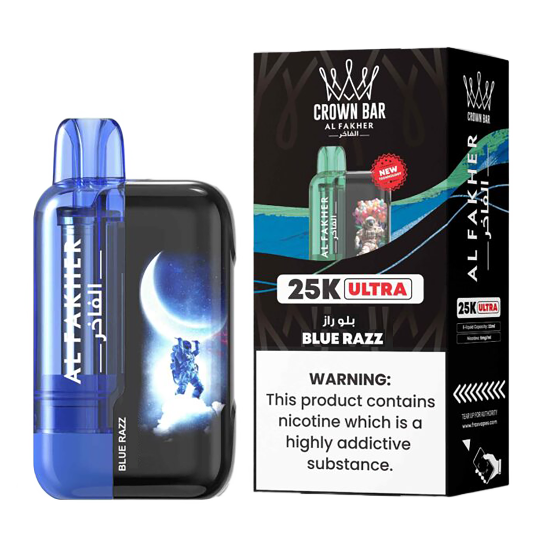 AL Fakher Crown Bar 25K puffs Ultra - Blueberry Raspberry - 5mg