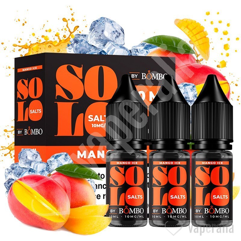 Bombo Solo SALT 10ml - Mango Ice - 10mg pack de 3 Pieces