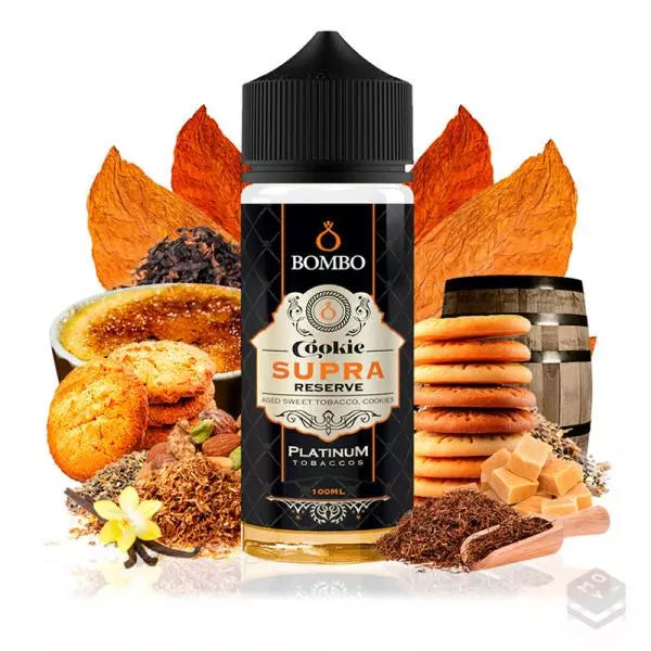 Bombo - Cookie Supra Reserve - 120ml  E-liquide premium  xvape.ma Maroc.