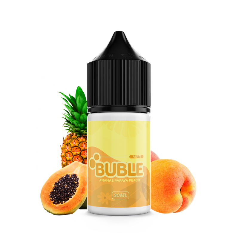 Buble Ananas Papay Peach 30ml  E-liquide premium  xvape.ma Maroc.