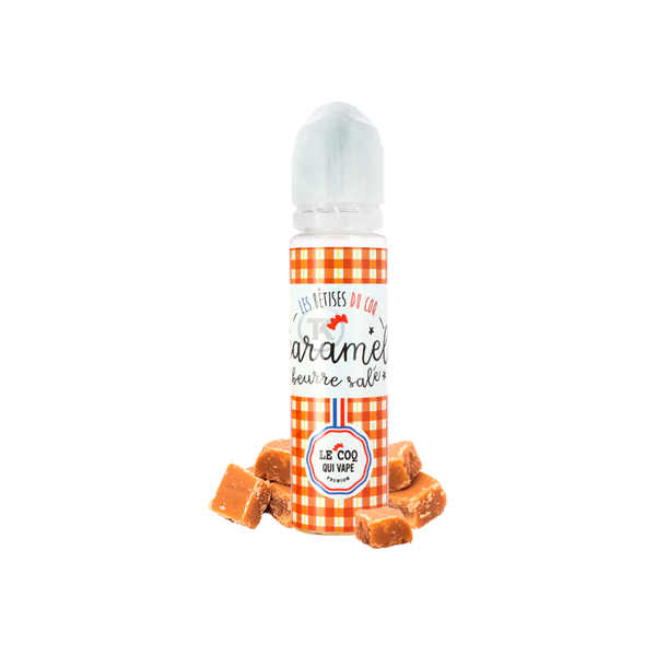 Caramel Beurre Salé Le Coq Qui Vape 60ml  E-liquide premium  xvape.ma Maroc.