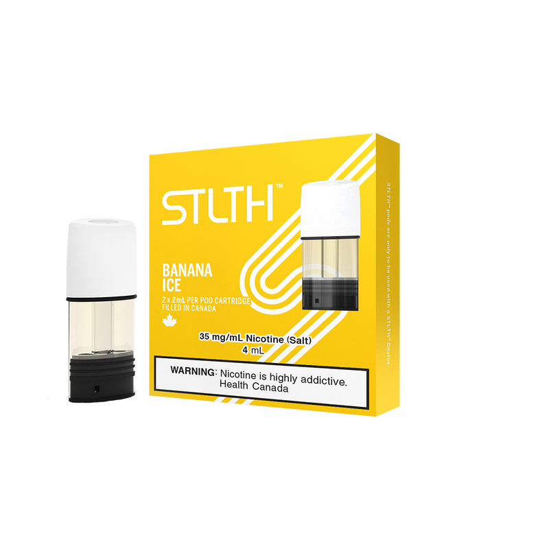 STLTH Pod – Banana ICE  Cartouches Pré-Remplies  xvape.ma Maroc.