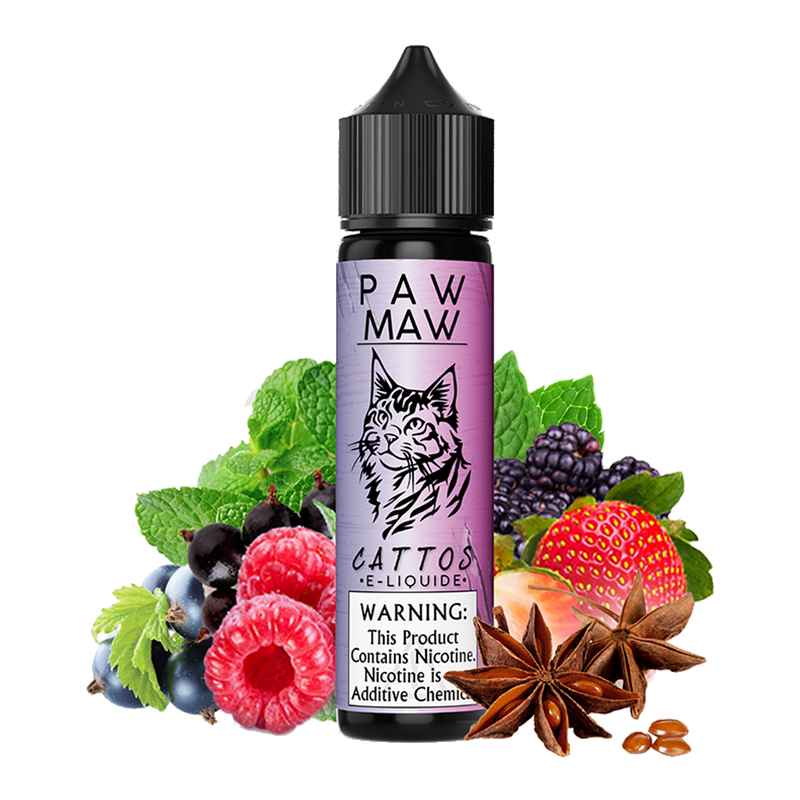 Cattos E-juice PAW MAW  E-liquide premium  xvape.ma Maroc.