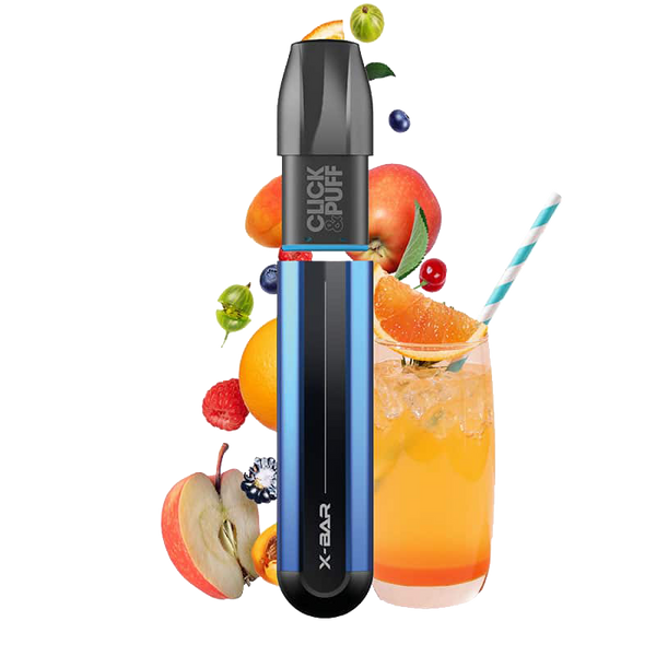 X-BAR Click & Puff kit de démarrage - Tropical Punch  Starter Kits (Pods Fermés)  xvape.ma Maroc.