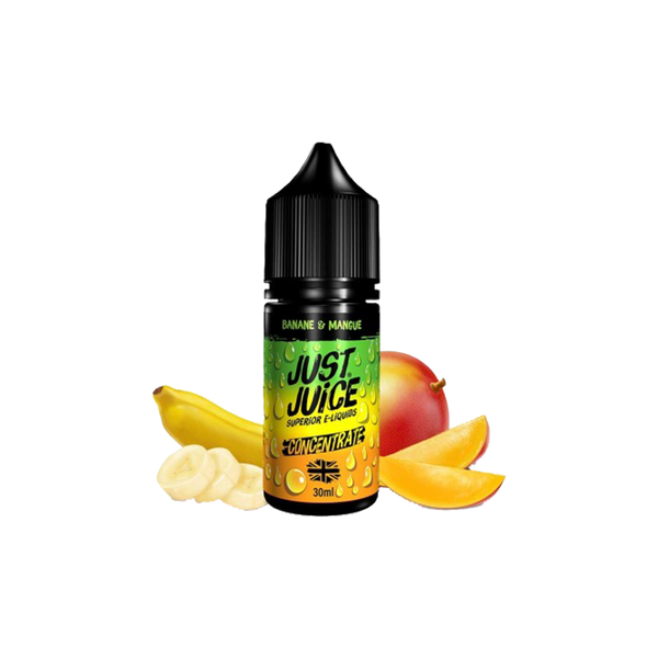 Concentré Just Juice Banana Mango 30ml  Arôme concentré  xvape.ma Maroc.