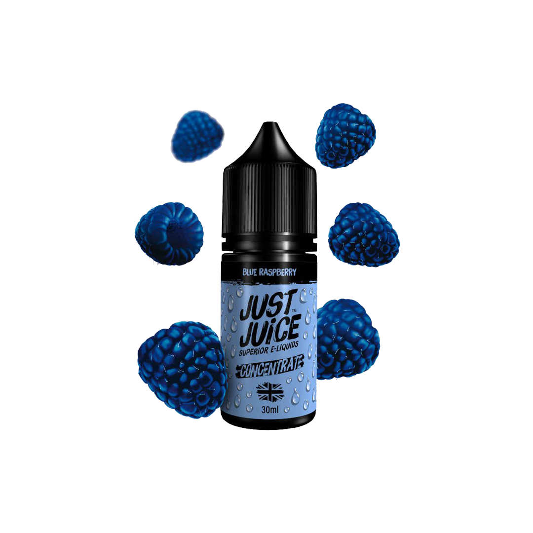 Concentré Just Juice Blue Raspberry 30ml  Arôme concentré  xvape.ma Maroc.