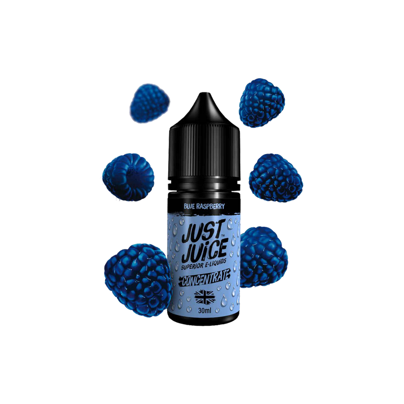 Concentré Just Juice Blue Raspberry 30ml  Arôme concentré  xvape.ma Maroc.
