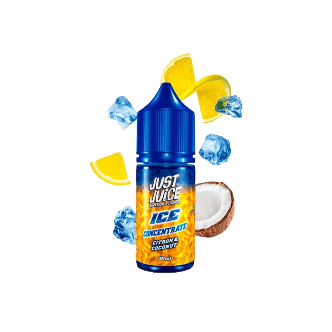 Concentré Just Juice Citron Coconut Ice 30ml  Arôme concentré  xvape.ma Maroc.