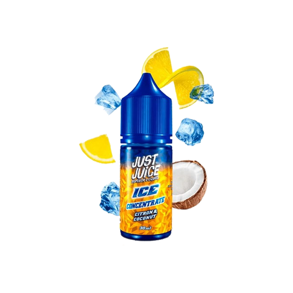 Concentré Just Juice Citron Coconut Ice 30ml  Arôme concentré  xvape.ma Maroc.