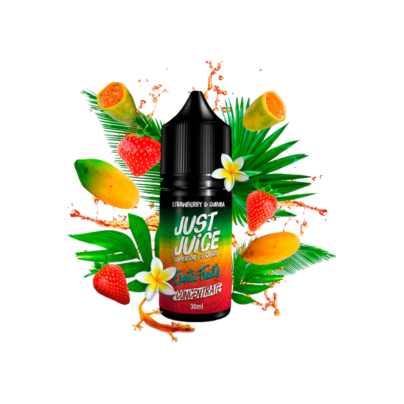 Concentré Just Juice Strawberry Curuba 30ml  Arôme concentré  xvape.ma Maroc.