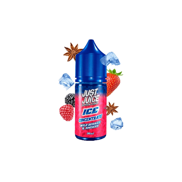 Concentré Just Juice Wild Berries Aniseed Ice 30ml  Arôme concentré  xvape.ma Maroc.