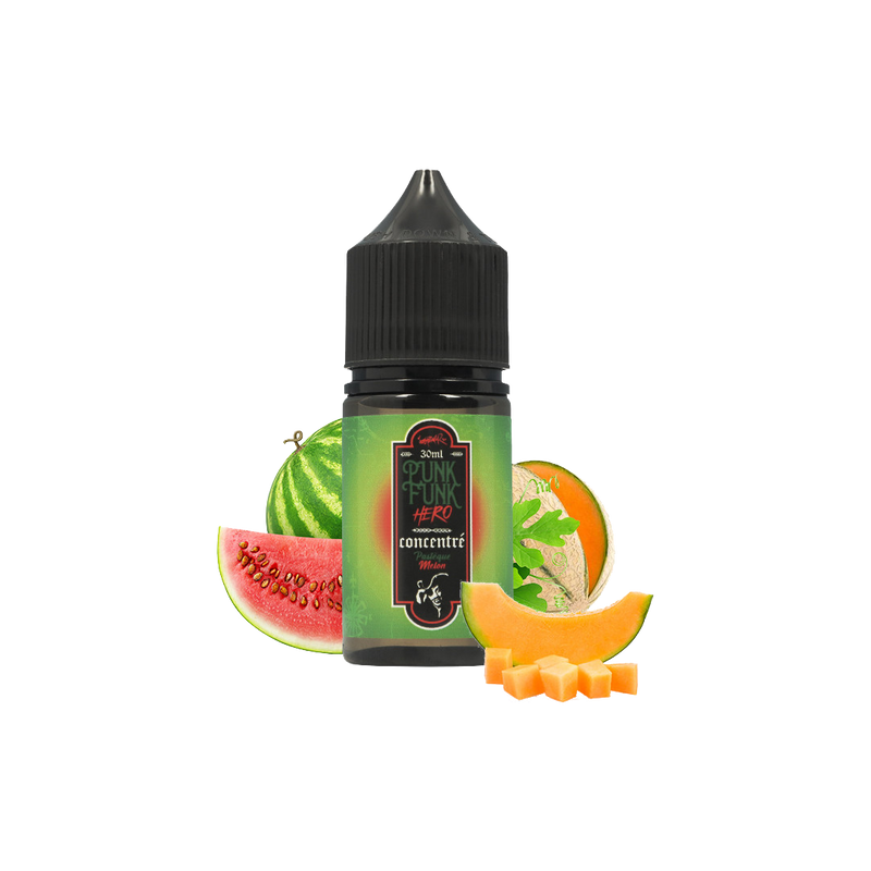 Concentré Pastèque Melon Punk Funk Hero - 30 ml  Arôme concentré  xvape.ma Maroc.