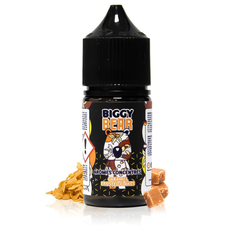 Concentré Biggy Bear 30ml - Caramel Frosted Flakes  Arôme concentré  xvape.ma Maroc.