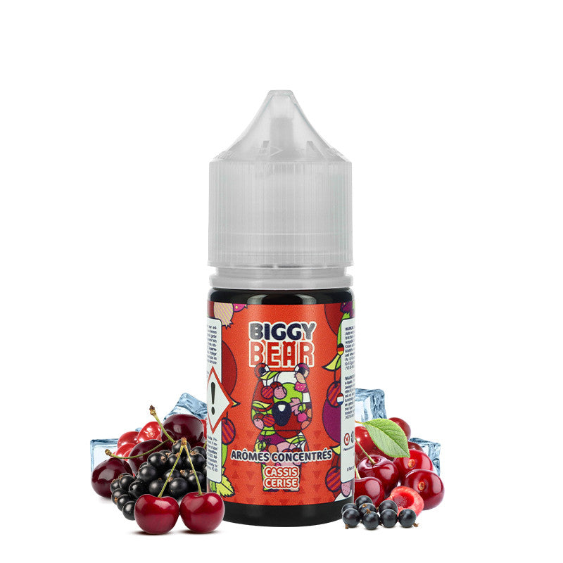 Concentré Biggy Bear 30ml - Cassis Cerise  Arôme concentré  xvape.ma Maroc.
