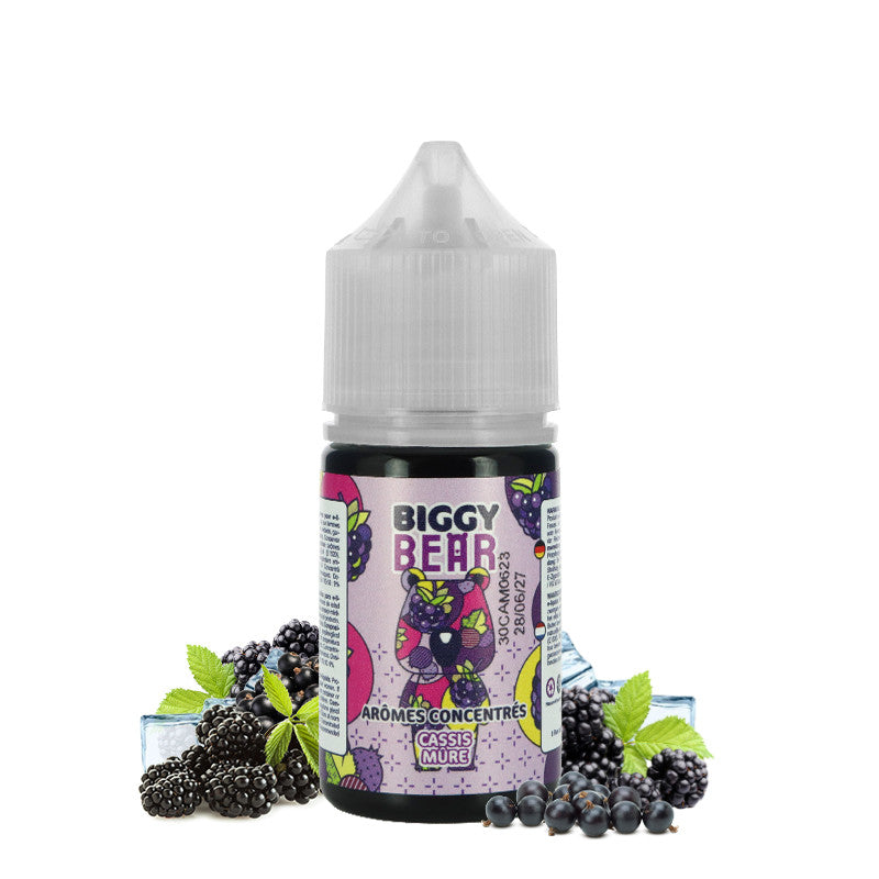 Concentré Biggy Bear 30ml - Cassis Mure  Arôme concentré  xvape.ma Maroc.