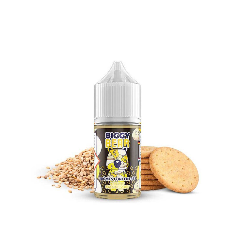 Concentré Biggy Bear 30ml - Crunchy Sesame Biscuit  Arôme concentré  xvape.ma Maroc.