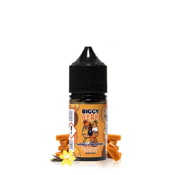 Concentré Biggy Bear 30ml - Dulce Caramel Sensation  Arôme concentré  xvape.ma Maroc.