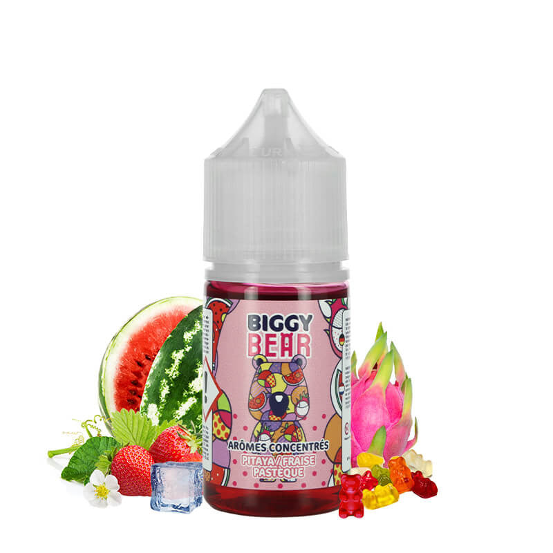 Concentré Biggy Bear 30ml - Pitaya Fraise Pasteque  Arôme concentré  xvape.ma Maroc.