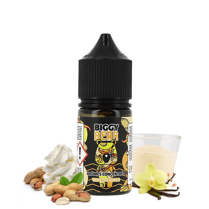 Concentré Biggy Bear 30ml - Vanilla Crunch  Arôme concentré  xvape.ma Maroc.