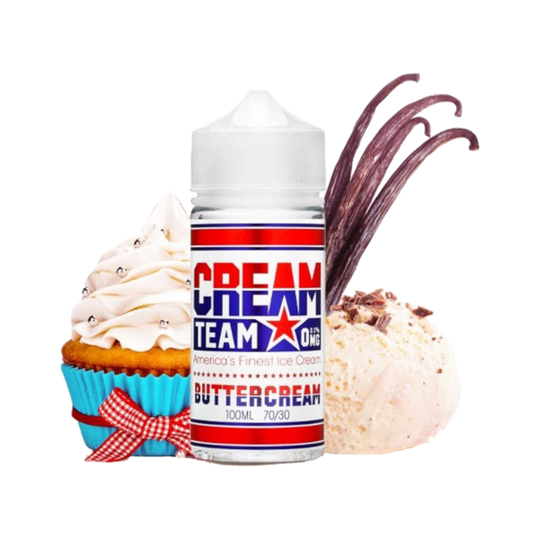 Cream Team Buttercream 120ml - Kings Crest  E-liquide premium  xvape.ma Maroc.