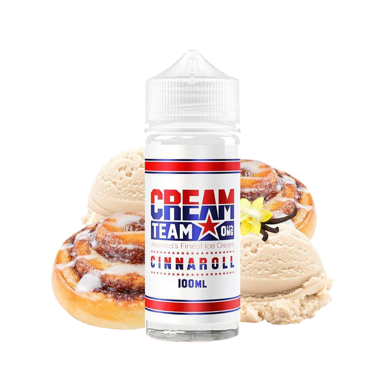 Cream team Cinnaroll By Kings Crest 120ml  E-liquide premium  xvape.ma Maroc.