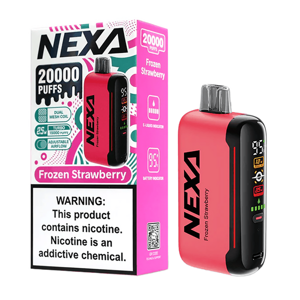 DragBar Nexa - Frozen Strawberry - 20k Taffs 5%  Jetable  xvape.ma Maroc.