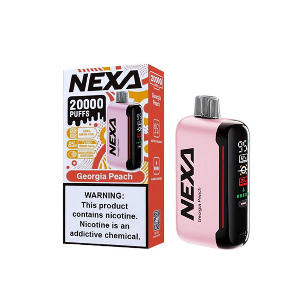 DragBar Nexa - Georgia Peach - 20k Taffs 5%  Jetable  xvape.ma Maroc.