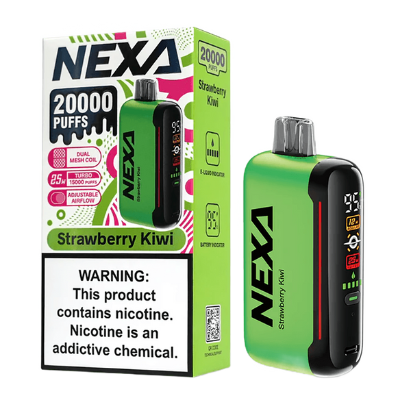 DragBar Nexa - Strawberry Kiwi - 20k Taffs 5%  Jetable  xvape.ma Maroc.
