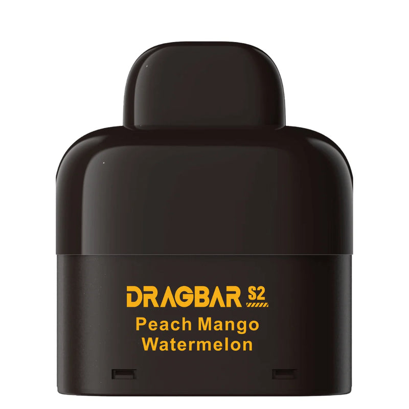 DRAGBAR S2 Pod - Peach Mango Watermelon  Cartouches Pré-Remplies  xvape.ma Maroc.
