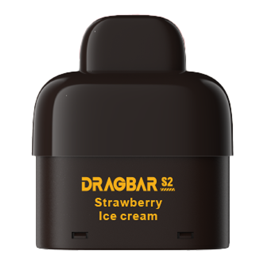 DRAGBAR S2 Pod - Strawberry Ice Cream  Cartouches Pré-Remplies  xvape.ma Maroc.